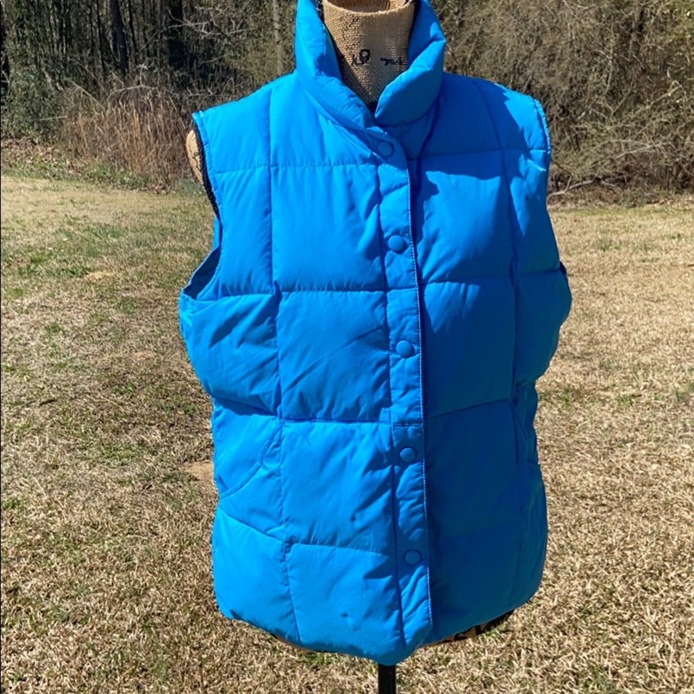 Lands End Warm Sleeveless Down Puffer Vest-Size M